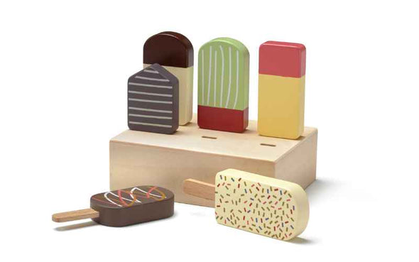 Eis Spielzeug aus Holz von Kids Concept | Zubehör für den Kaufladen, die Kinderküche oder eine Eisdiele im Kinderzimmer