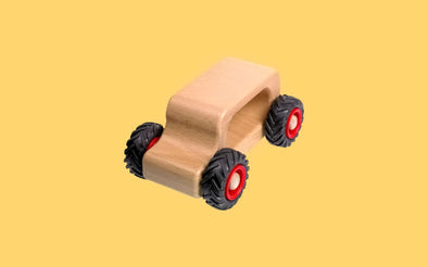 Fagus Holzspielzeug Knubbelauto "Oldie" | Holzauto aus deutscher Herstellung