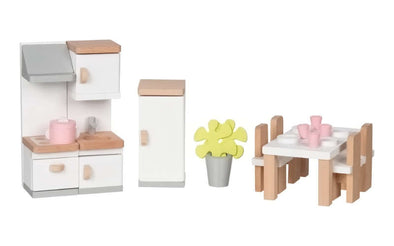 Goki Puppenhaus Möbel Küche | Holzspielzeug Puppenmöbel