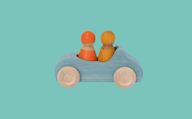 Grimms Auto in Blau | Holzspielzeug Auto