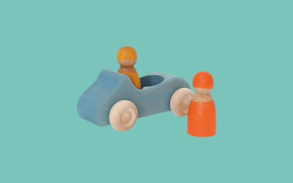 Grimms kleines Cabrio in Blau | Spielzeug Auto aus Holz