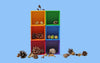 Grimms Montessori Spielzeug: 6er Sortierhilfe in den Farben des Regenbogens hilft bei Sortierspielen und der Farbenlehre