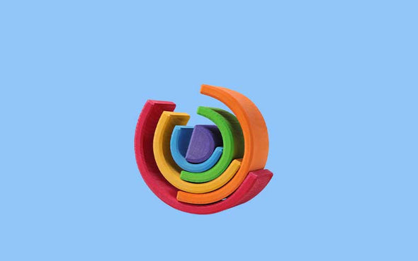 Grimms Regenbogen Holzspielzeug | Montessori Spielzeug