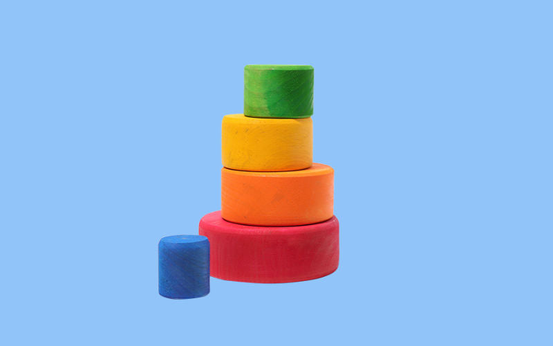 Red wooden bowl set | GRIMM'S