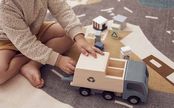 Holzauto Kids Concept Aiden Müllabfuhr aus Holz für Kinder
