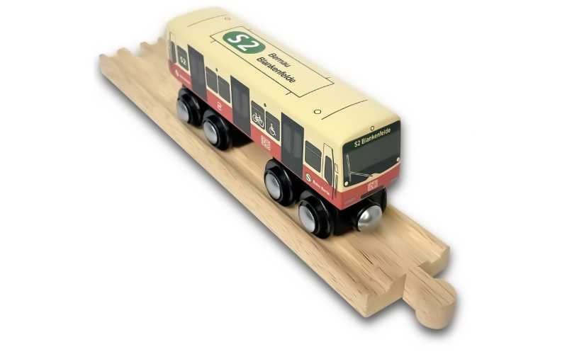 Holzeisenbahn Berliner S-Bahn S2 Spielzeug Holzubahn von Bauer&Sohn