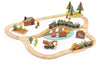 Holzeisenbahn Set Wild Pines von Tender Leaf Toys | Holzspielzeug Eisenhahn mit viel Zubehör