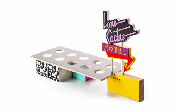 Holzspielzeug Candylab Toys Candycar Lone Cactus Motel aus Holz
