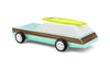 Holzspielzeug von Candylab Toys | Woodie Redux Holzauto mit magnetischem Surfbrett aus Holz