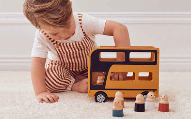 Holzspielzeug Kids Concept Holzbus Aiden für Kinder zum Spielen