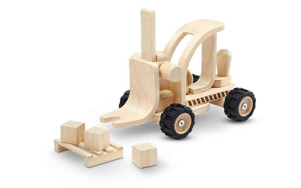 Holzauto Plan Toys Gabelstabler aus Holz