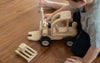 Holzspielzeug Plan Toys Gabelstapler aus Holz | Stapler für Kinder