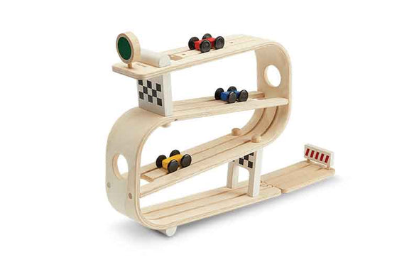 Holz Kugelbahn "Rampenrenner" von Plan Toys | Kullerbahn aus Holz für Kleinkinder