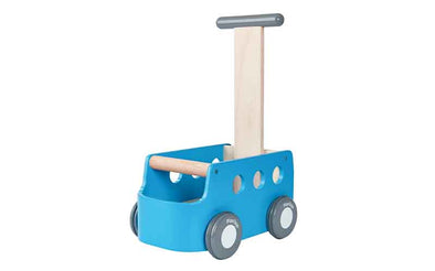 Lauflernwagen Campervan von Plan Toys | Holzlauflernwagen in Camping Van Optik für Kinder