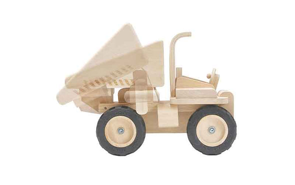 Holzspielzeug Plan Toys Muldenkipper aus Holz | Holzbaumaschine für Kinder