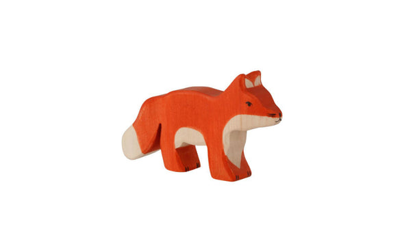 Holztiger Fuchs aus Holz (Rotfuchs) aus der Kollektion Wildtiere | Spielzeug Wald Holztiere