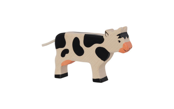 Holztiger Kuh aus Holz | Spielzeug Bauernhof Holztiere