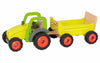 Holztraktor mit Anhänger von Goki | Holzspielzeug Landmaschine für Kinder ab 3 Jahren