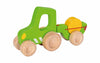 Holztraktor mit Anhänger von Goki | Holzspielzeug Landmaschinen für Kinder ab 2 Jahren