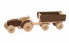 Holztraktor mit Anhänger von Goki nature | Nachhaltiger Holzspielzeug Traktor für Kinder