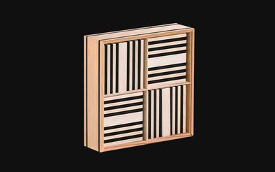 Kapla Steine 100 Box Schwarz Weiss monochromes Holzspielzeug