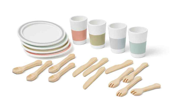 Kinderküche Geschirr aus Holz von Kids Concept | Zubehör für Spielküche