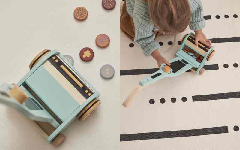 Aspirapolvere per bambini in legno di Kids Concept