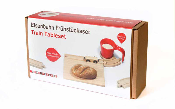 Neue Freunde Holz Frühstücksbrettchen Eisenbahn für Kinder