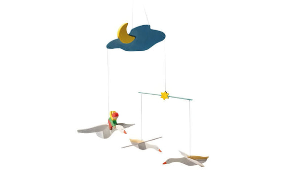 Grand mobile Nils Holgersson II en bois | Ostheimer