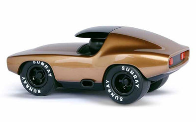 Playforever Leadbelly Burnside Spielzeugauto | Goldenes Muscle Car für Kinder