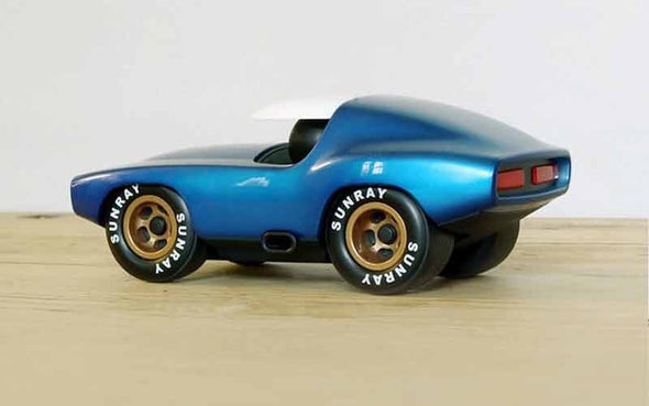Playforever Leadbelly Sonny Modellauto | Blaues Muscle Car als Deko Objekt