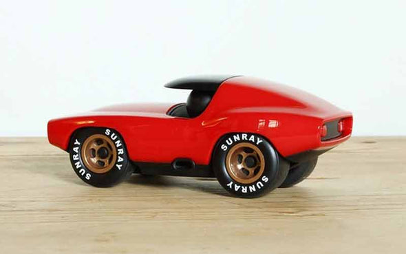 Playforever Leadbelly Vincent Modellauto | Rotes Muscle Car als Deko Objekt