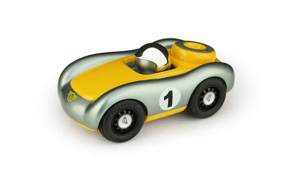 Playforever Viglietta Marco in silber-gelb | Spielzeugauto-Rennwagen