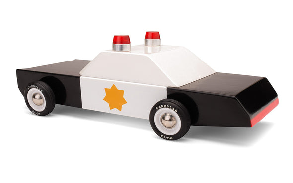Holz Polizeiauto als Geschenkidee für Männer und Kinder