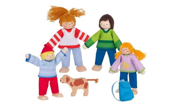 Play dolls / familia de muñecas flexibles I para la casa de muñecas | goki
