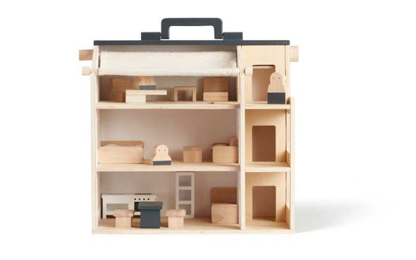 Puppenhaus aus Holz mit Möbeln | Das Kids Concept Aiden Studio Haus für Puppen