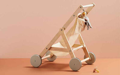 Puppenwagen für Kinder von Kids Concept | Holzspielzeug Buggy für Puppen