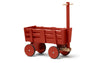 Puppenwagen aus Holz in rot von Kids Concept | Der Holzwagen zum nachziehen im Stile eines Leiterwagen
