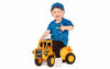 Ruschauto von Moover Toys gelbes Volvo Baufahrzeug als Rutschfahrzeug für Kinder | Holzspielzeug für Kinder ab 12 Monaten