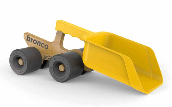 Sandkasten Spielzeug Bagger "Bronco" | Das Sandspielzeug Baufahrzeug von Neue Freunde ist als Fahrzeug im Sand schön stabil 