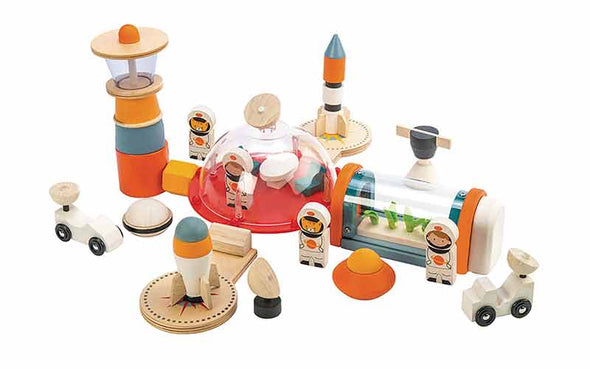 Spielzeug Weltraum Station von Tenderleaf | Holzspielzeug