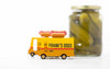 Spielzeugauto von Candylab Toys | CANDYCAR Hotdog Van Holzauto - das perfekte Geschenk für alle Wurst Liebhaber