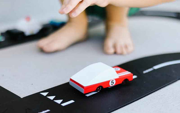 Spielzeugauto von Candylab Toys | CANDYCAR Red Racer Holzauto