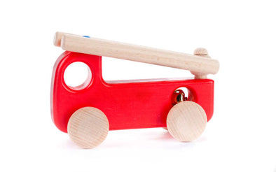 Spielzeugauto aus Holz Bajo Feuerwehr Holzauto