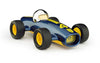 Spielzeugauto Playforever Malibu Lucas Rennauto blau gelb Vorderansicht
