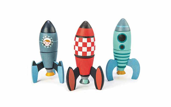 Tenderleaf Weltraum Rakete | Holzspielzeug