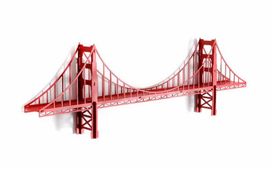 Wandregal aus Metall inspiriert von amerikanischen Brücken | Statt Vitrine: schönes Regal für Modellautos & Diecast Autos