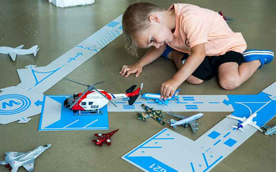Waytoplay Flughafen Landebahn zum Spielen für Kinder
