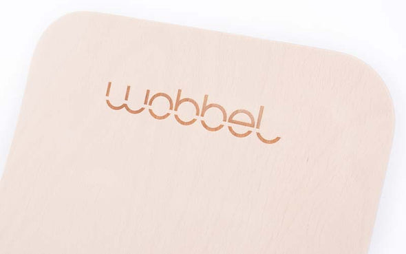 Wobbel® unlackiertes und unbehandeltes Holz | Wobbel Original Balance Board für Kinder